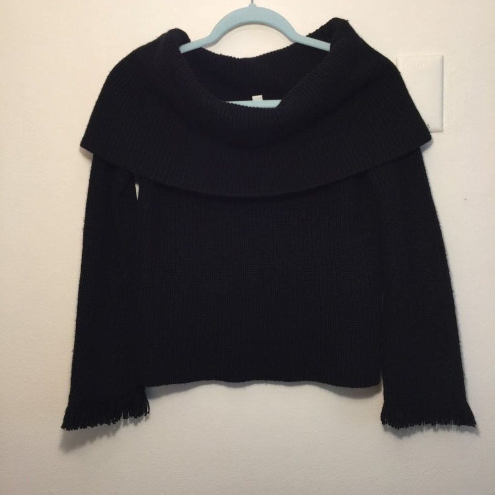 Anthro Fringe Sleeve “Avila” Sweater by Ella Moss - Picture 5 of 8